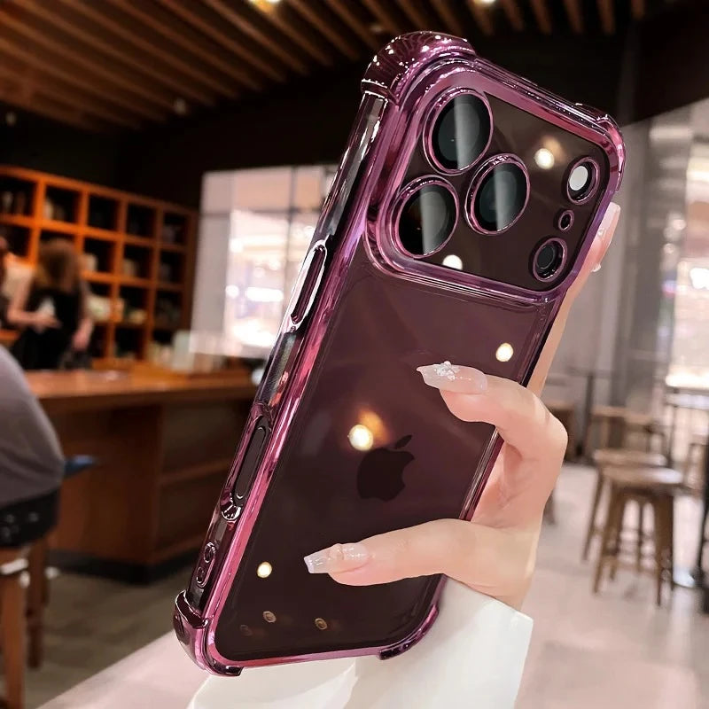 Shockproof iPhone Case | Electroplated Cover with Camera Protection