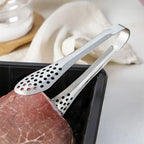 Kitchen Food Tongs Stainless Steel – Heat Resistant BBQ & Salad Serving Clip