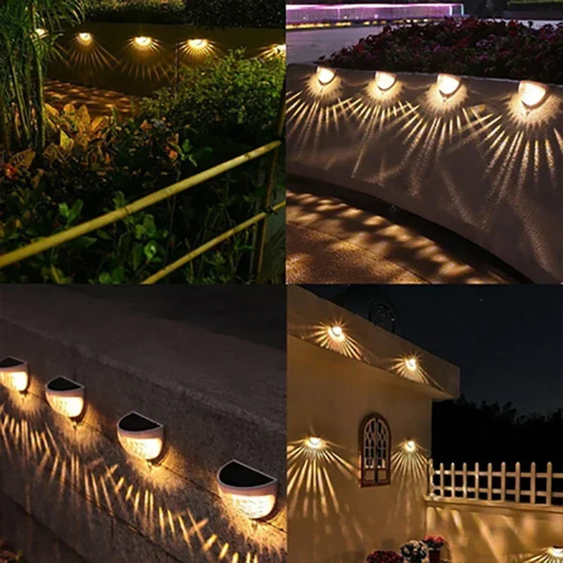 Waterproof Solar LED Fence Lights for Garden & Outdoor Decor