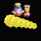 Silicone Stretch Lids 6Pcs Reusable Food Covers & Fresh Keeping Bowl Lids