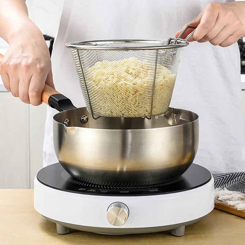 Stainless Steel Fry Basket Deep Fry Strainer