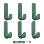 J-Shaped Adhesive Wall Hook No-Drill Coat & Kitchen Hook