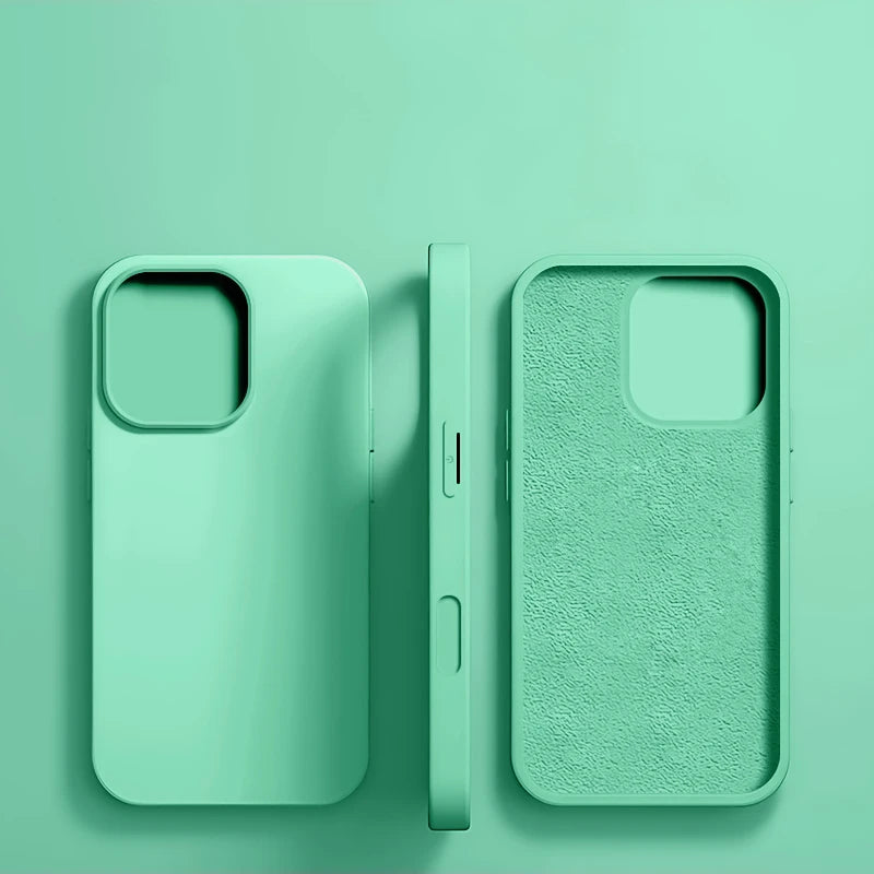 Original Liquid Silicone Case for iPhone 17 16 15 14 13 12 11 Pro Max