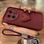 3D Heart Strap Case for Xiaomi 11T 13T 14T 15T 17T Pro Poco C71 C85