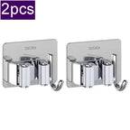 Mop Clip Holder Stainless Steel Organizer