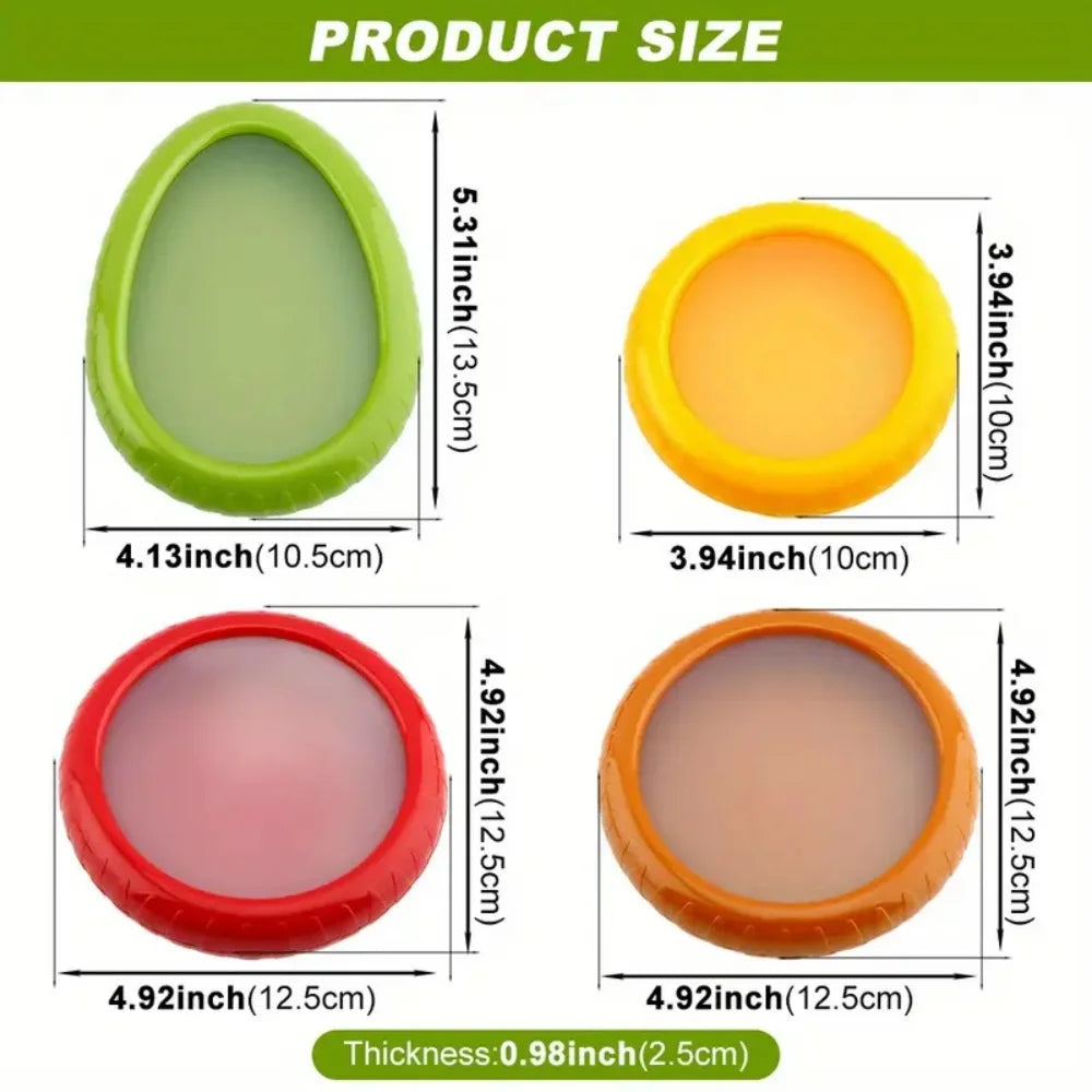 Silicone Fruit & Vegetable Storage Box Stackable Leakproof Food Container Set