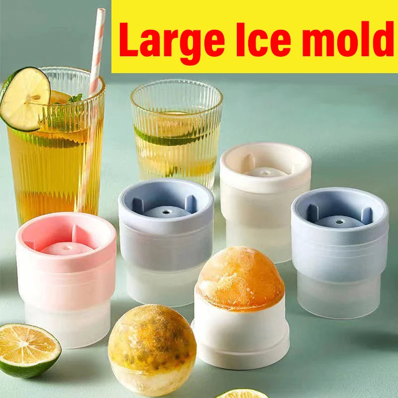 3D Round Ice Cube Mold UK Silicone Whiskey Ice Maker & Drink Tool Secondary image