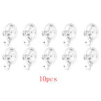 10Pcs Suction Cup Hooks Heavy Duty Reusable Wall Hooks