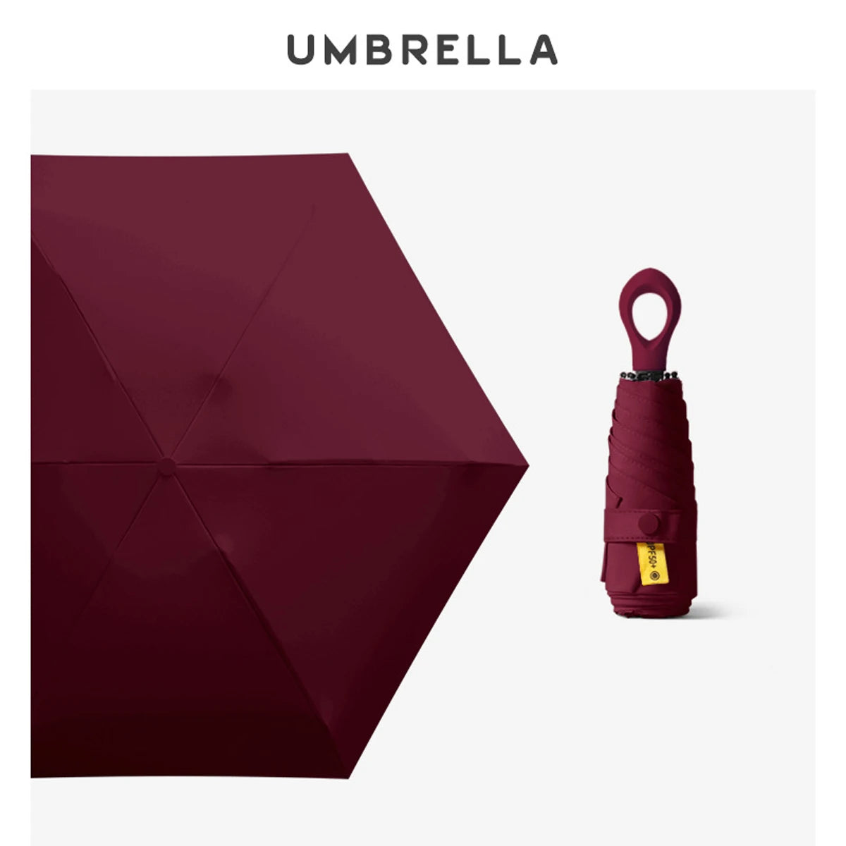 Buy UV Protection Mini 5-Fold Umbrella Compact Travel