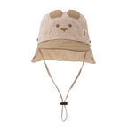 Cartoon Bear Baby Fisherman Hat UK Quick Dry Kids Sun Hat