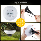 14 LED Solar Ground Lights for Garden, Yard & Pathway Decor