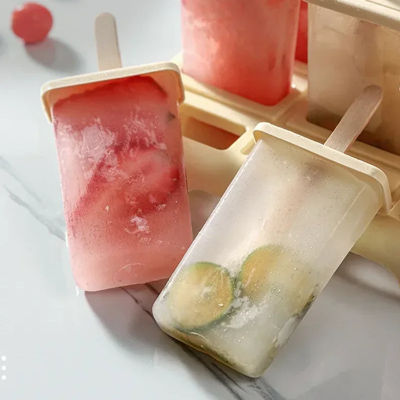Ice Cream Popsicle Mold – Silicone Ice Cube Tray for Homemade Frozen Treats