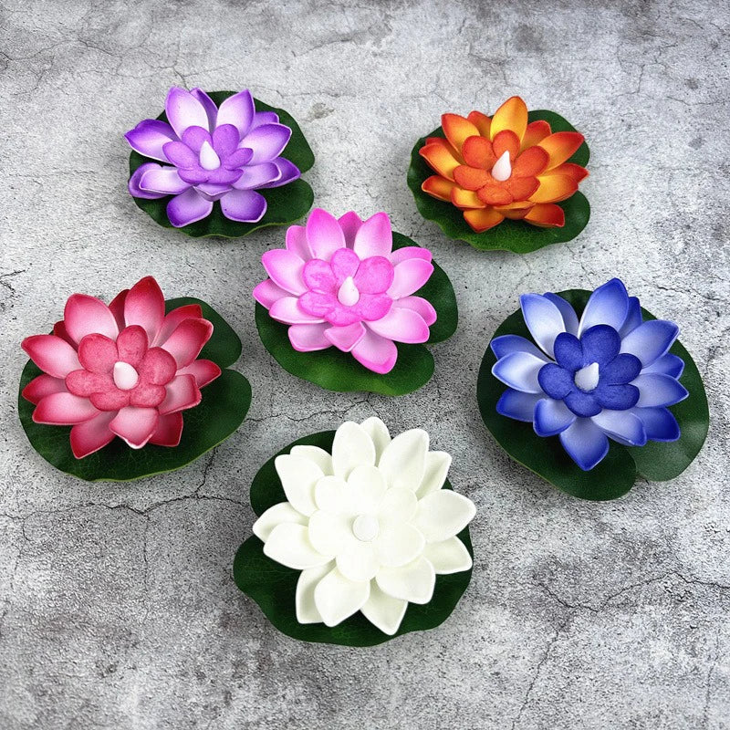 LED Floating Lotus Flower Lights for Pool & Garden Decor Secondary image