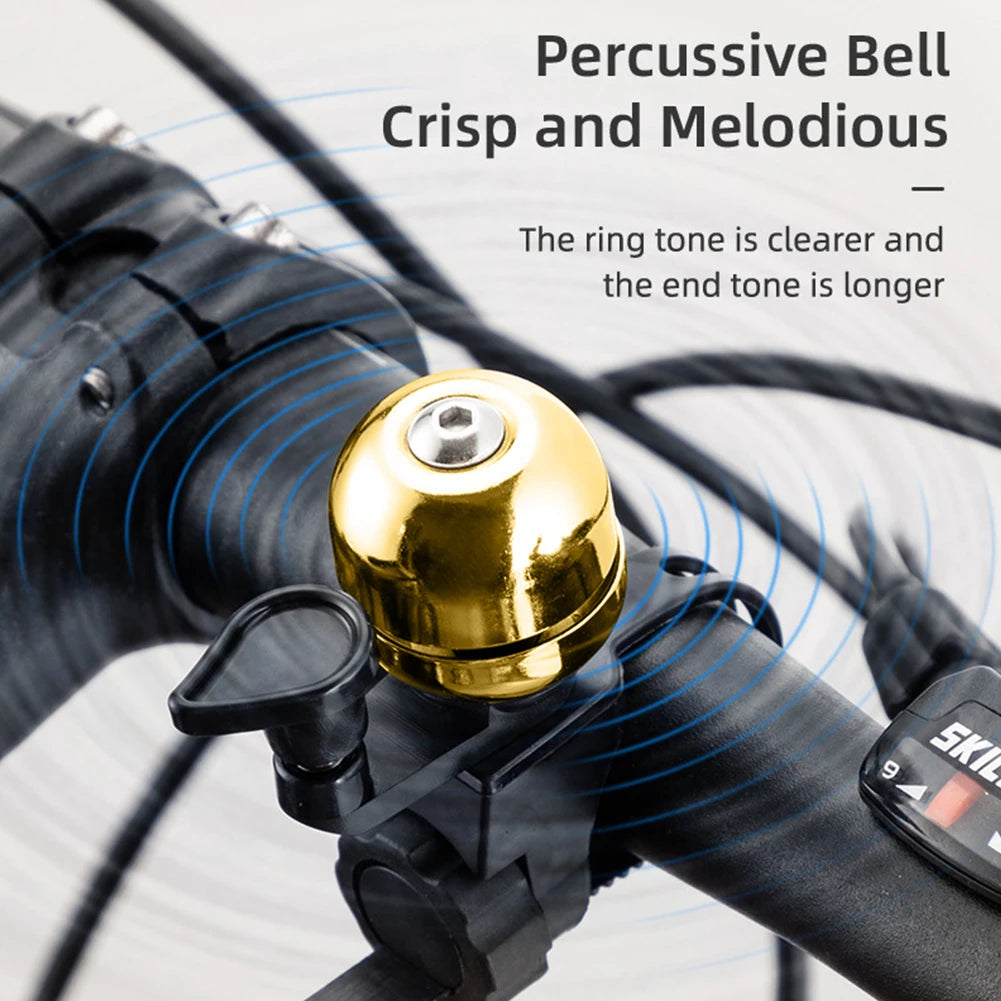 Retro Classical Bicycle Bell Copper Handlebar Bell for MTB & Road Bike