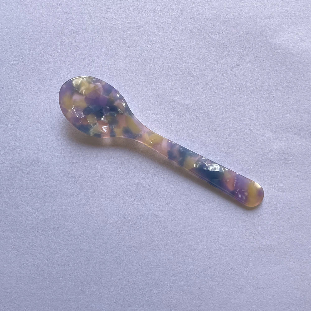 11CM Acrylic Ice Spoon – Colorful Coffee, Caviar & Dessert Stir Spoon