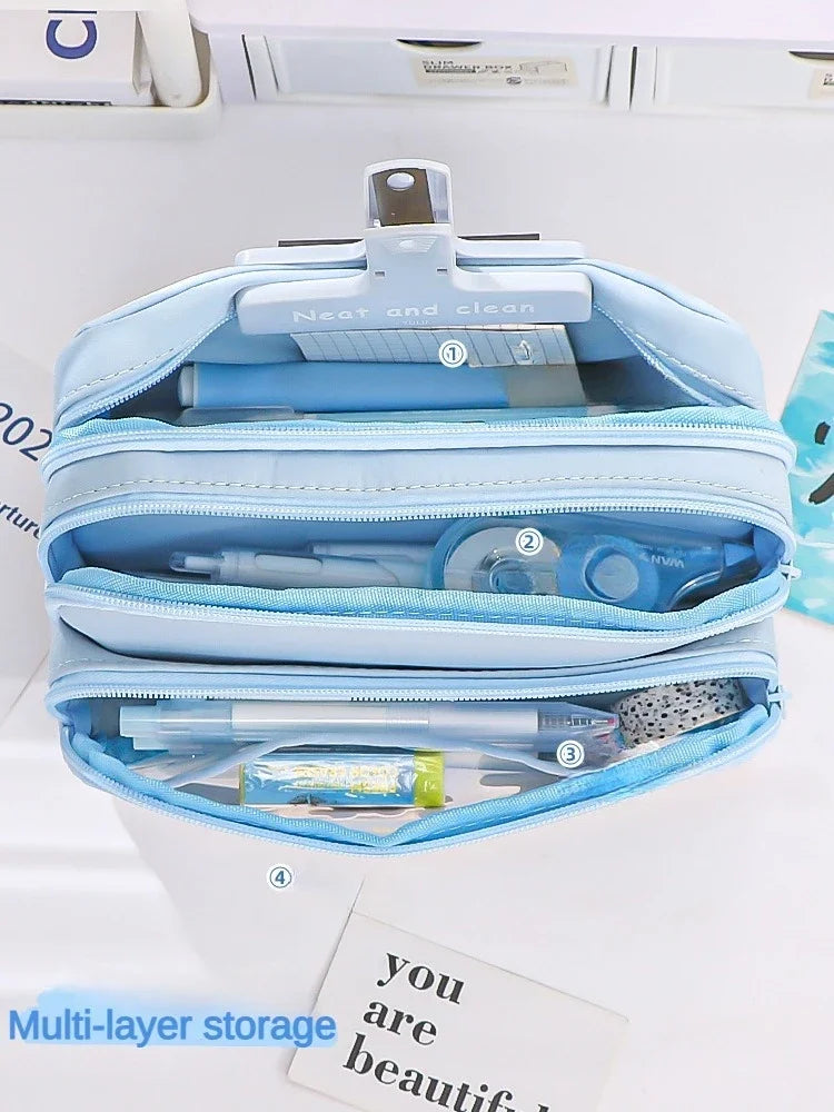 Transparent Pencil Case Large Capacity Storage Bag