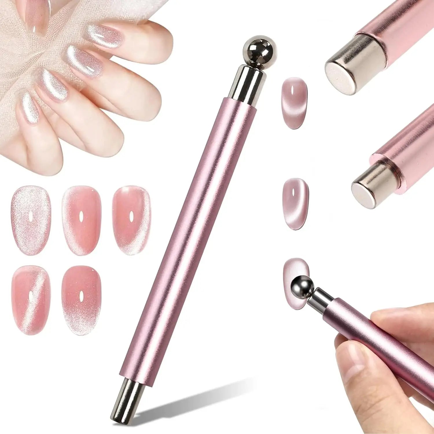 Nail Cat Eye Magnet Tool Set 3D Gel Nail Magnetic Stick Pen