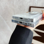 Transparent Card Holder Case for Samsung Galaxy S21 S22 S23 S24 S25