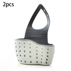 Adjustable Sink Hanging Basket Faucet Sponge & Soap Organizer