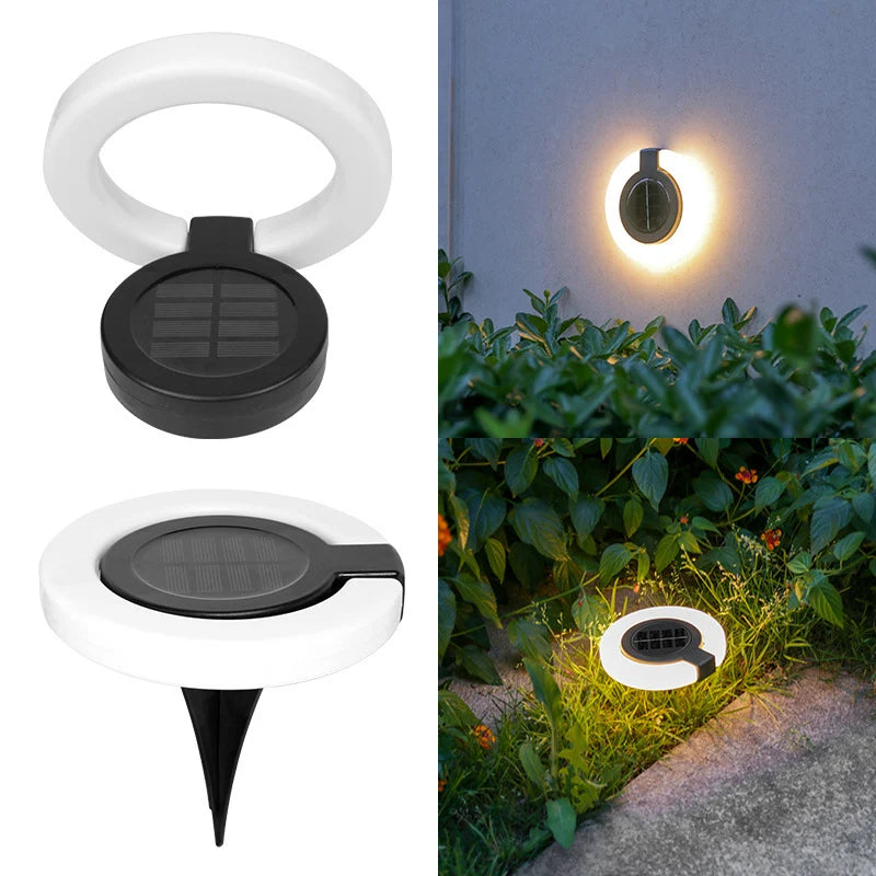 Solar Outdoor LED Lights Warm White Garden Lamp