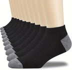 10 Pairs Men's Bamboo Fiber Socks Breathable Cotton Sports & Business Sox