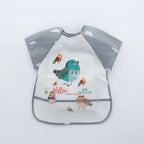 Baby Waterproof Long Sleeve Bib Smock Apron for Toddlers