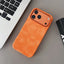 Retro Leather MagSafe Case for iPhone 12 13 14 15 16 17 Pro Max