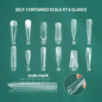 Nailpop Dual Forms Reusable Nail Extension Molds with Scale Design