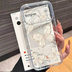 Butterfly Clear Case for Samsung A16 A26 A36 A56 S23 S24 S25 S26 Ultra