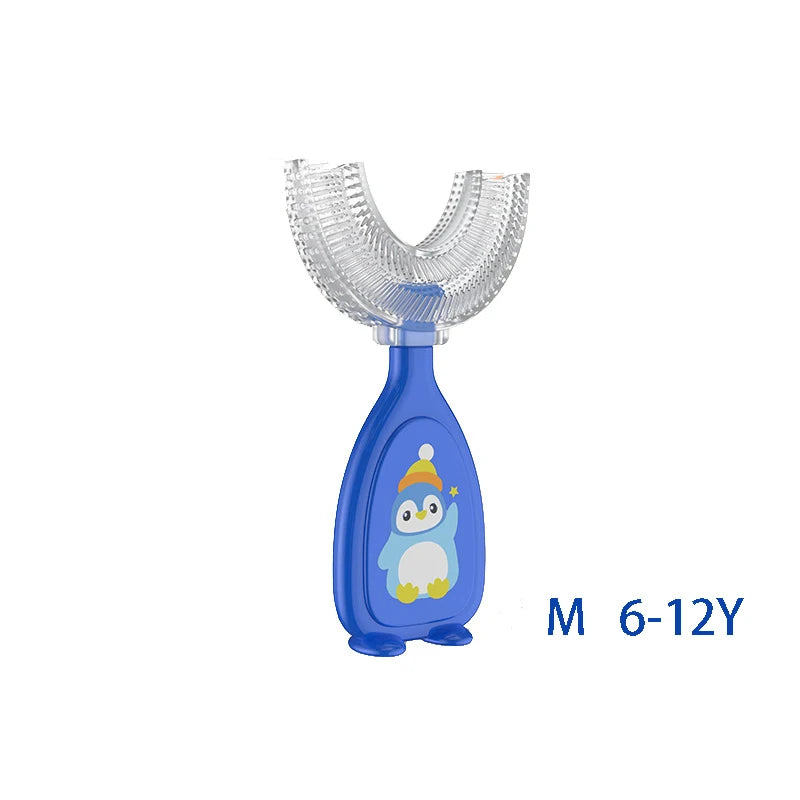 Kids 360° U Shape Toothbrush Soft Silicone Baby Teeth Brush