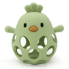Cartoon Chick Silicone Baby Teether BPA Free Toy
