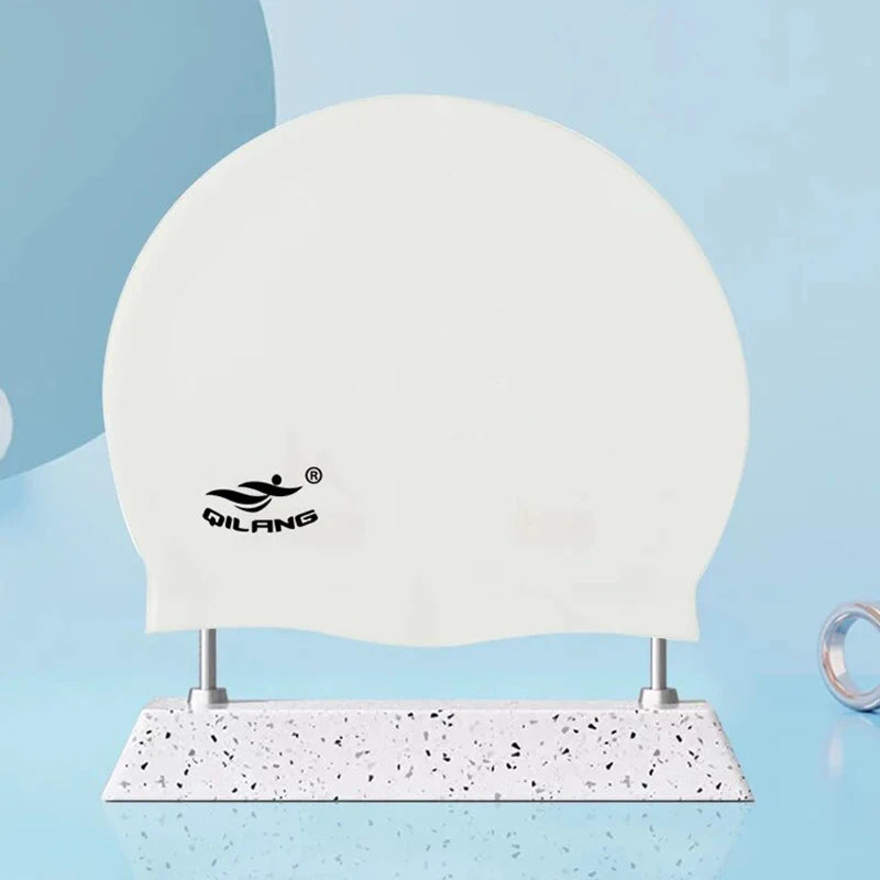 Waterproof Silicone Swimming Cap with Ear Protection