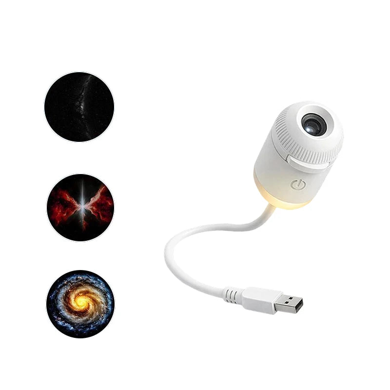 Mini Starry Sky Projector Lamp USB Portable Galaxy Night Light