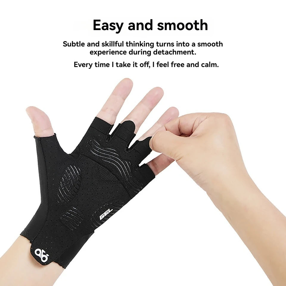 Summer Half Finger Cycling Gloves 3D Pad Anti Slip MTB Bike