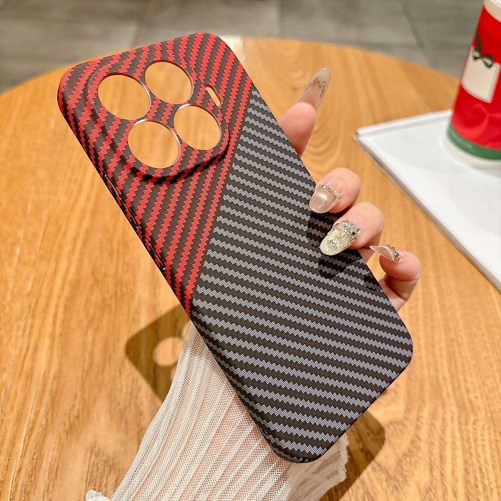 Carbon Fibre Shockproof Case for Xiaomi 15T 17T Pro 17 Ultra Cover