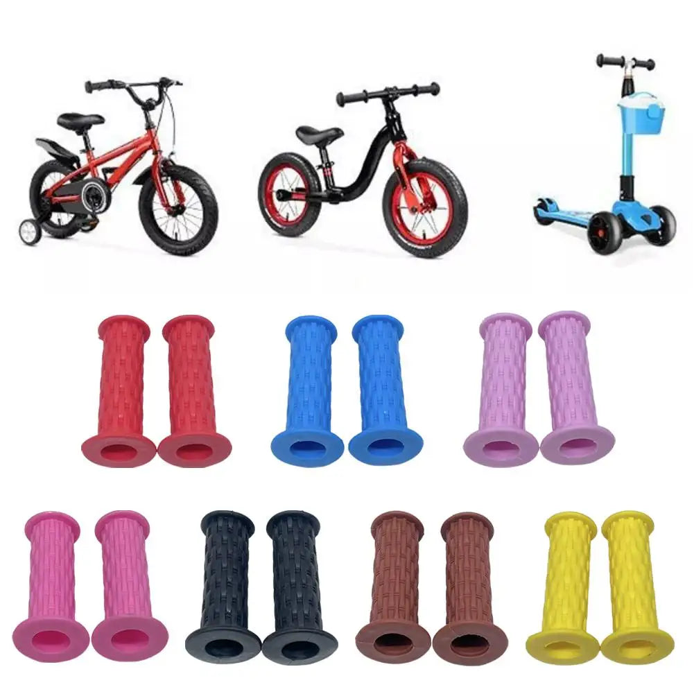 Kids Bicycle Handlebar Grips Balance Bike Non-Slip Soft Rubber Pair