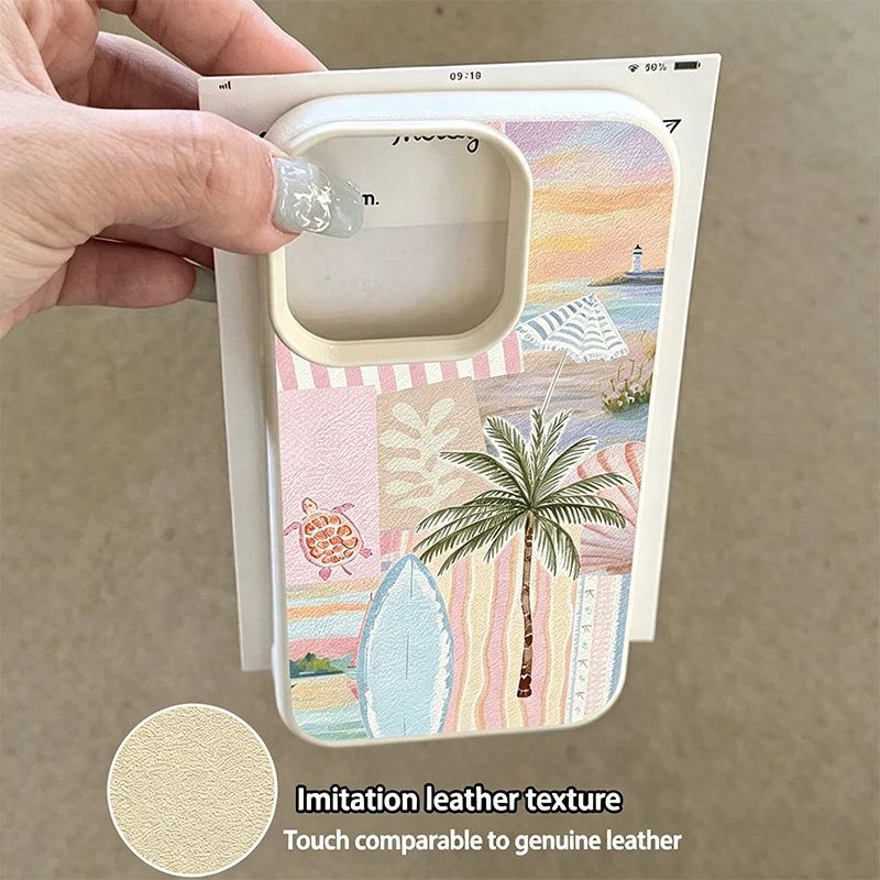 Palm Tree Silicone Case for Xiaomi 13T 14T 15T Poco F5 F6 F7 X7 Cover