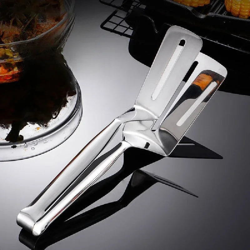 304 Stainless Steel Kitchen Tongs UK Steak BBQ Food Clip Tool