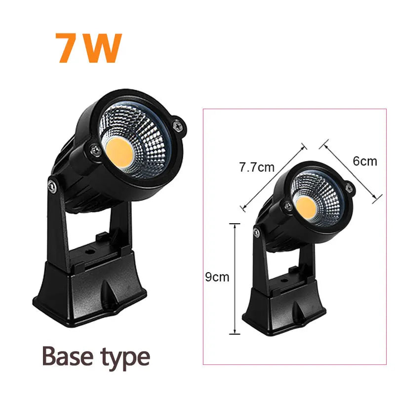 LED COB Garden Spotlight Waterproof Lawn Light