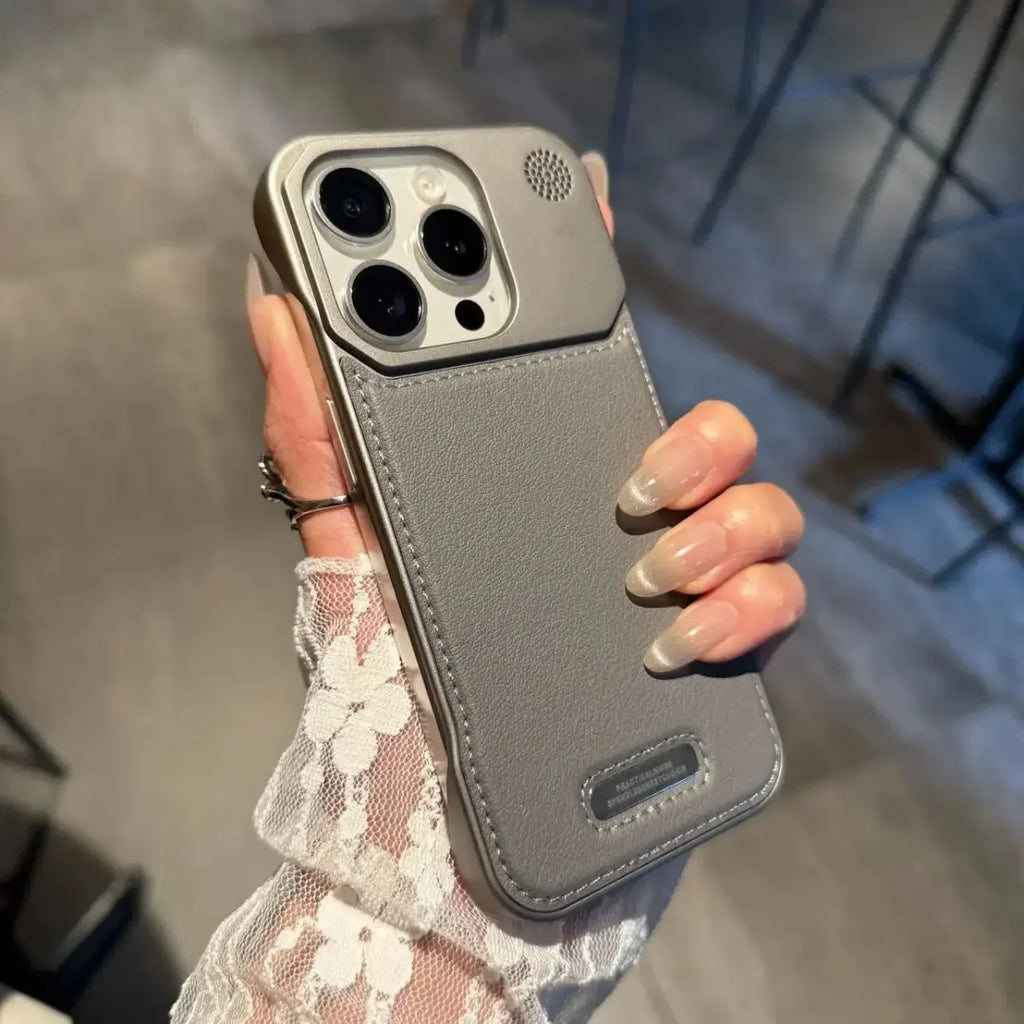 Business Leather MagSafe Case for iPhone 11 12 13 14 15 16 17 Pro Max