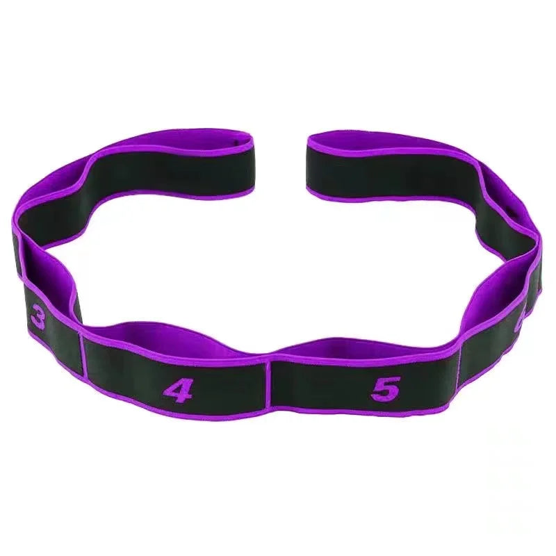 Yoga Stretch Strap Resistance Band Multi Loop Flexibility Trainer