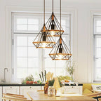 E27 Industrial Loft Pendant Light with Hemp Rope Design