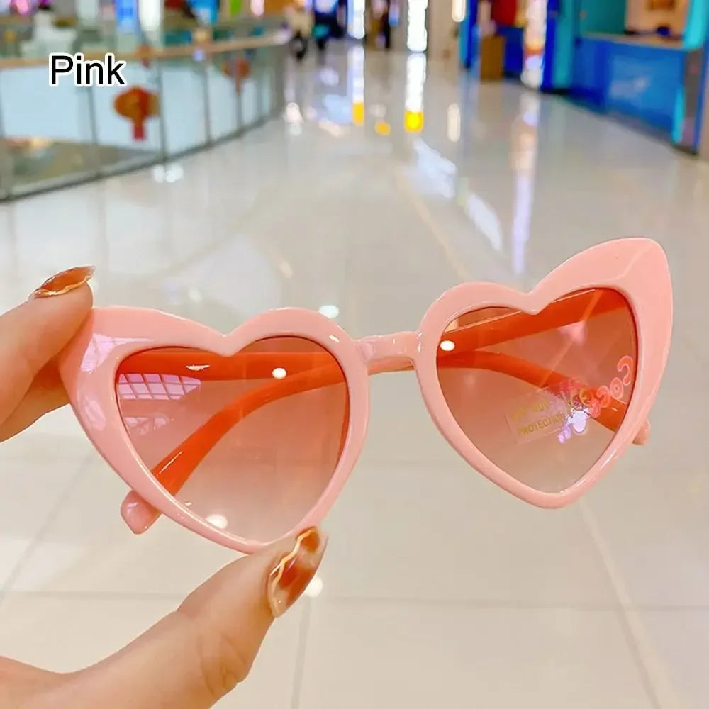 Heart-Shaped Kids Sunglasses | Vintage Toddler Eyewear 3–9 Years