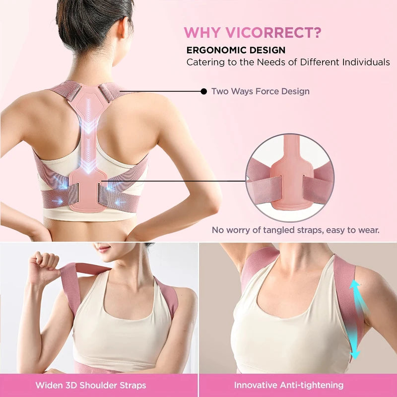 Invisible Posture Corrector Belt Adjustable Back Brace Support