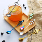 Musical Notes Spoon 304 Stainless Steel – Creative Coffee & Dessert Spoon