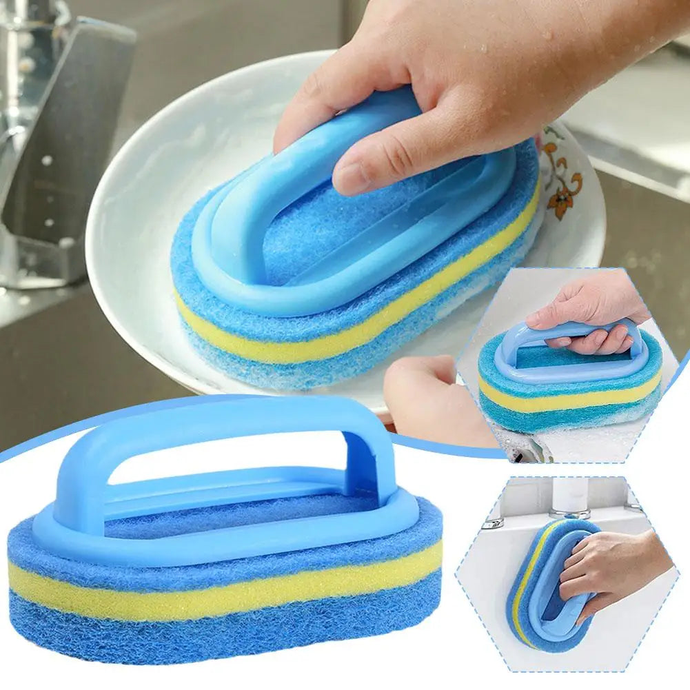 Sponge Cleaning Brush Kitchen & Bathroom Scrubber