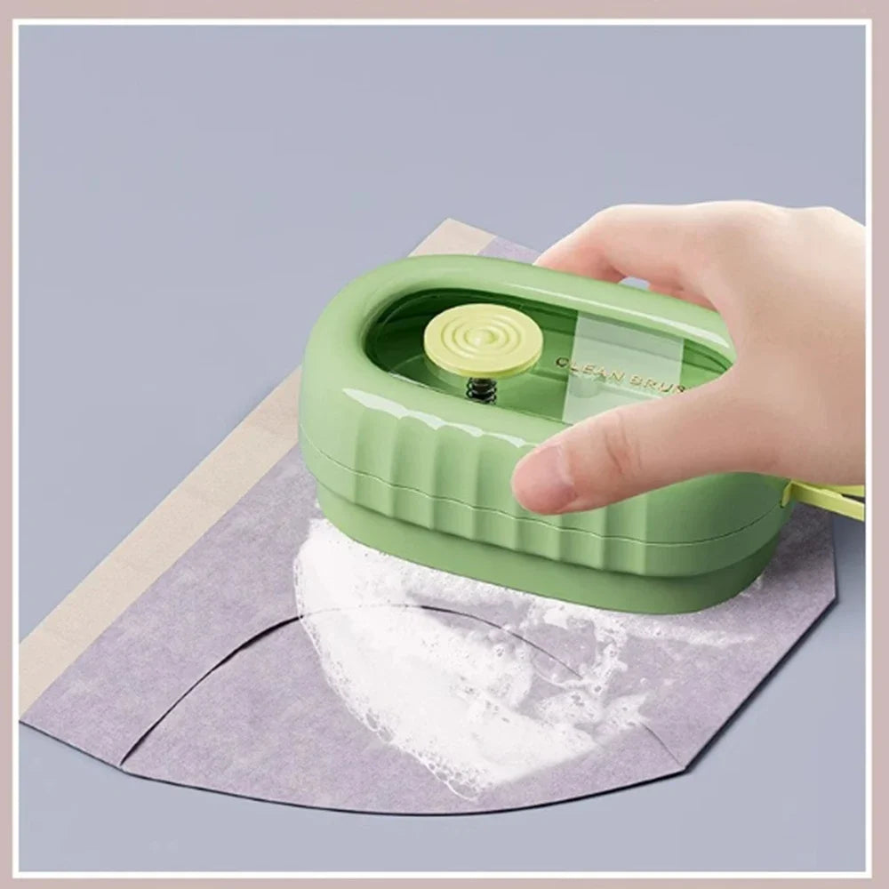 1 Pc Roller Clothes Cleaning Brush Press-Dispense Liquid Laundry Cleaner Heavy Duty Scrub Household for Underwear, Sneaker