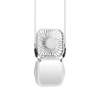 Handheld Mini Fan with Mirror UK 500mAh USB Rechargeable Fan