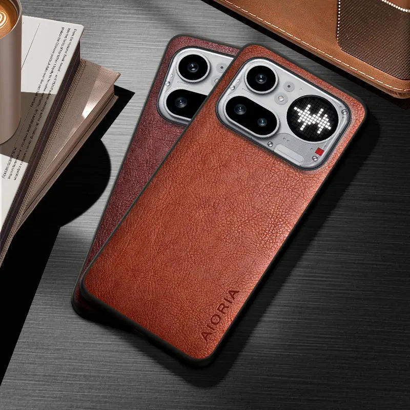 Classic PU Leather Case for Nothing Phone 4A Pro Stylish Cover
