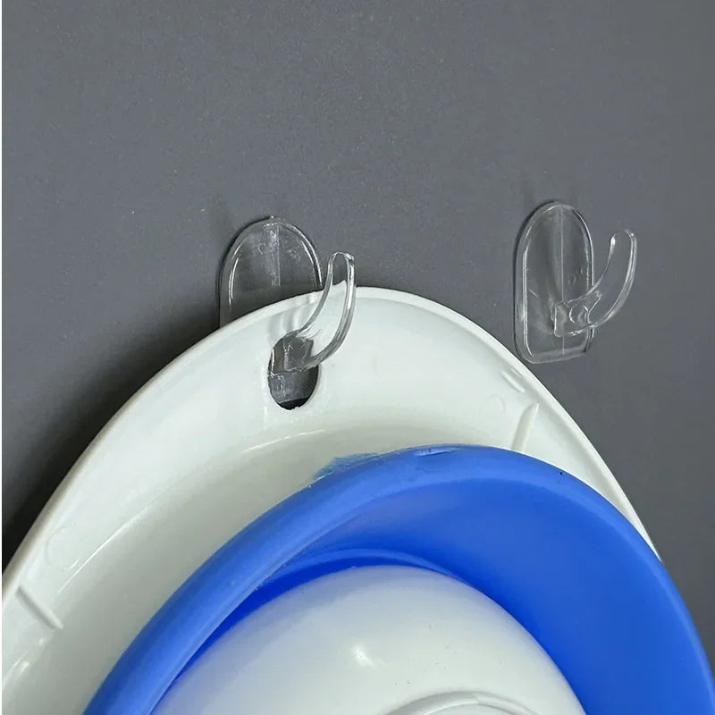Mini Clear Adhesive Wall Hooks Transparent Sticky Storage Hooks Secondary image
